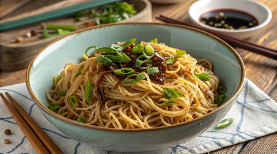 Scallion Oil Noodles (葱油拌面)