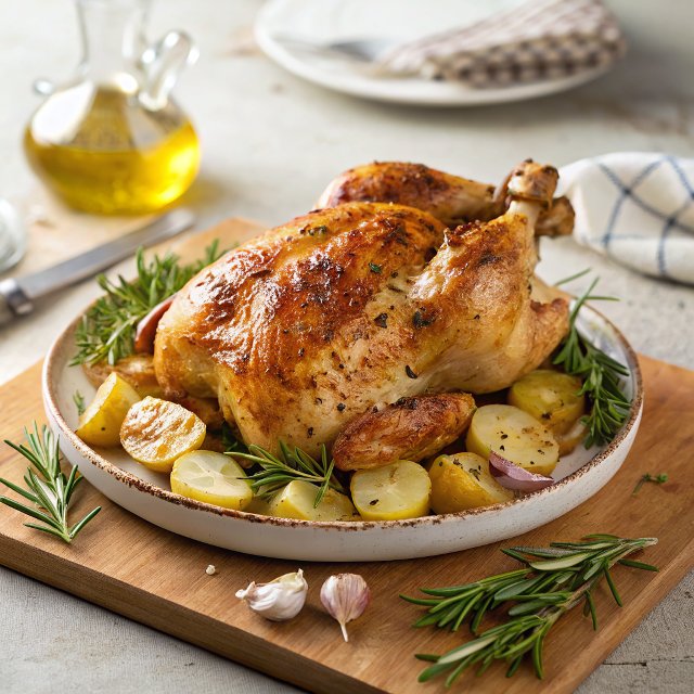 Simple roast chicken