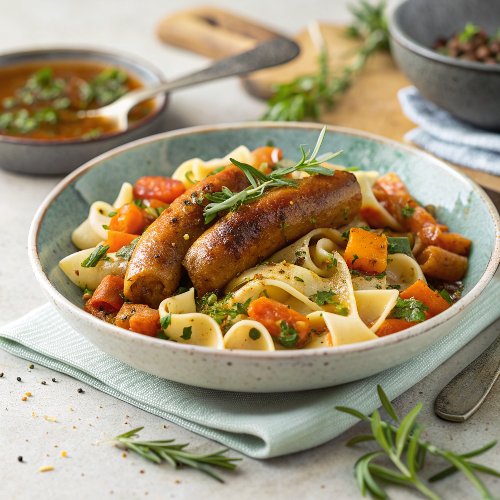 Simple sausage pasta