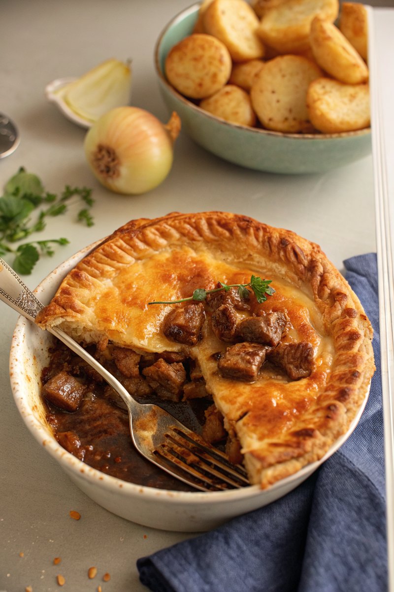 Slow-Cooked Beef and Potato Pie