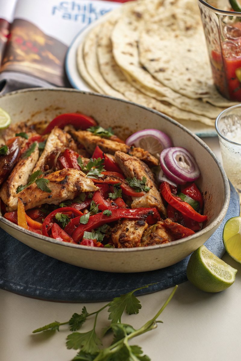 Slow-Cooked Chicken Fajitas