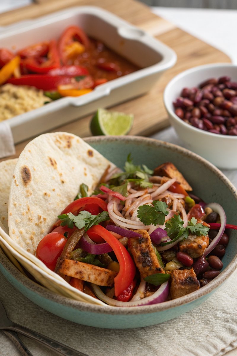 Slow-Cooked Veggie Fajitas