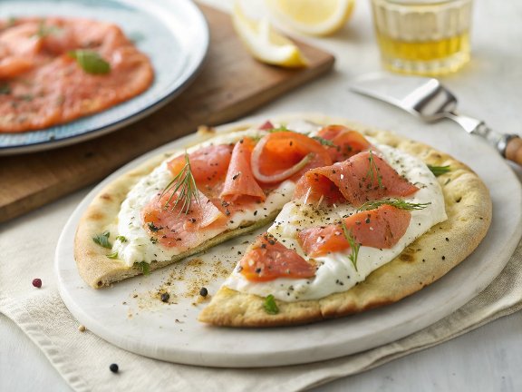 Smoked Salmon Breakfast Flatbread