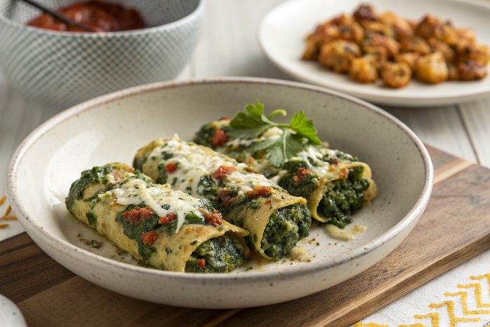 Spinach Artichoke Enchiladas
