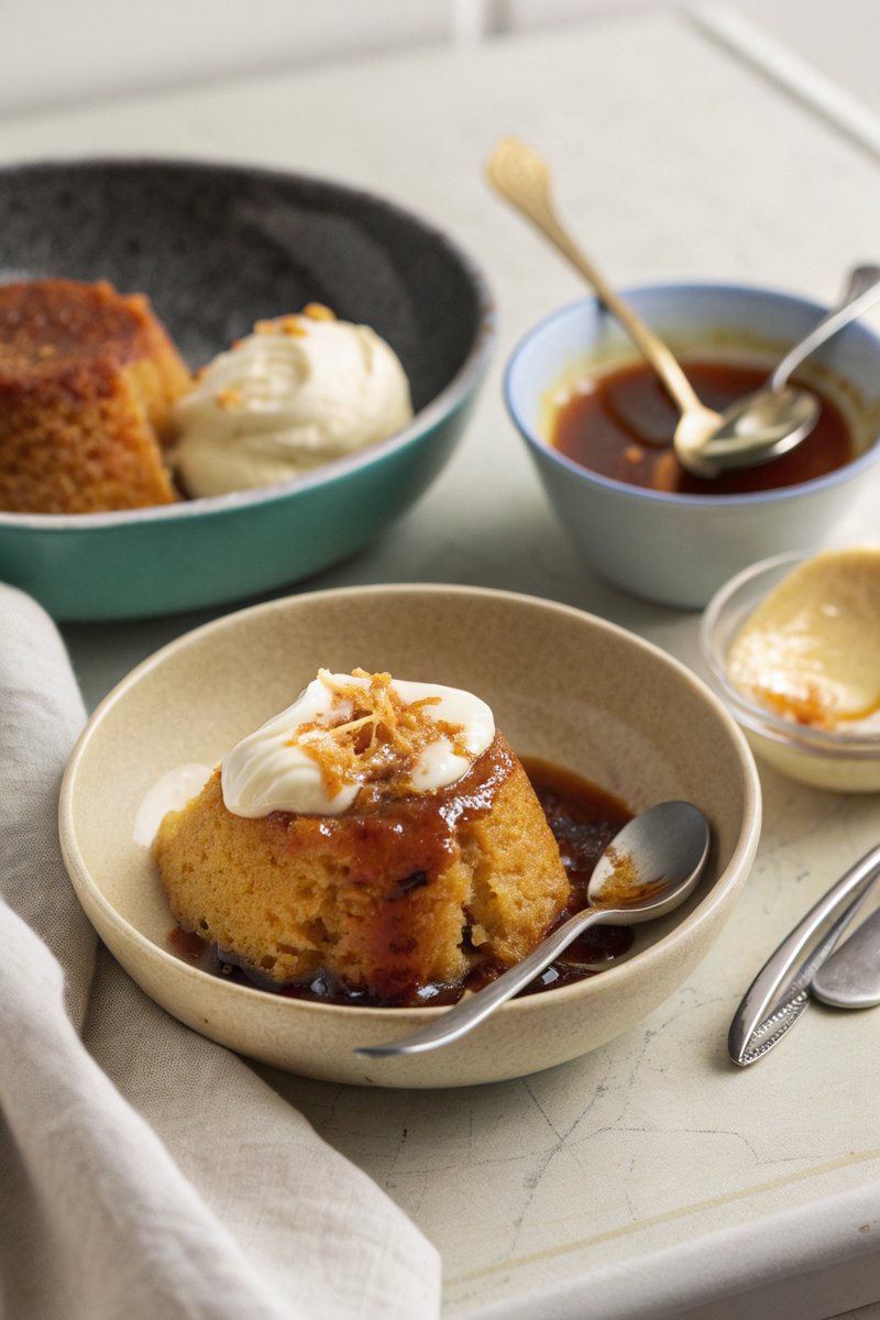 Steamed Treacle Sponge Pudding