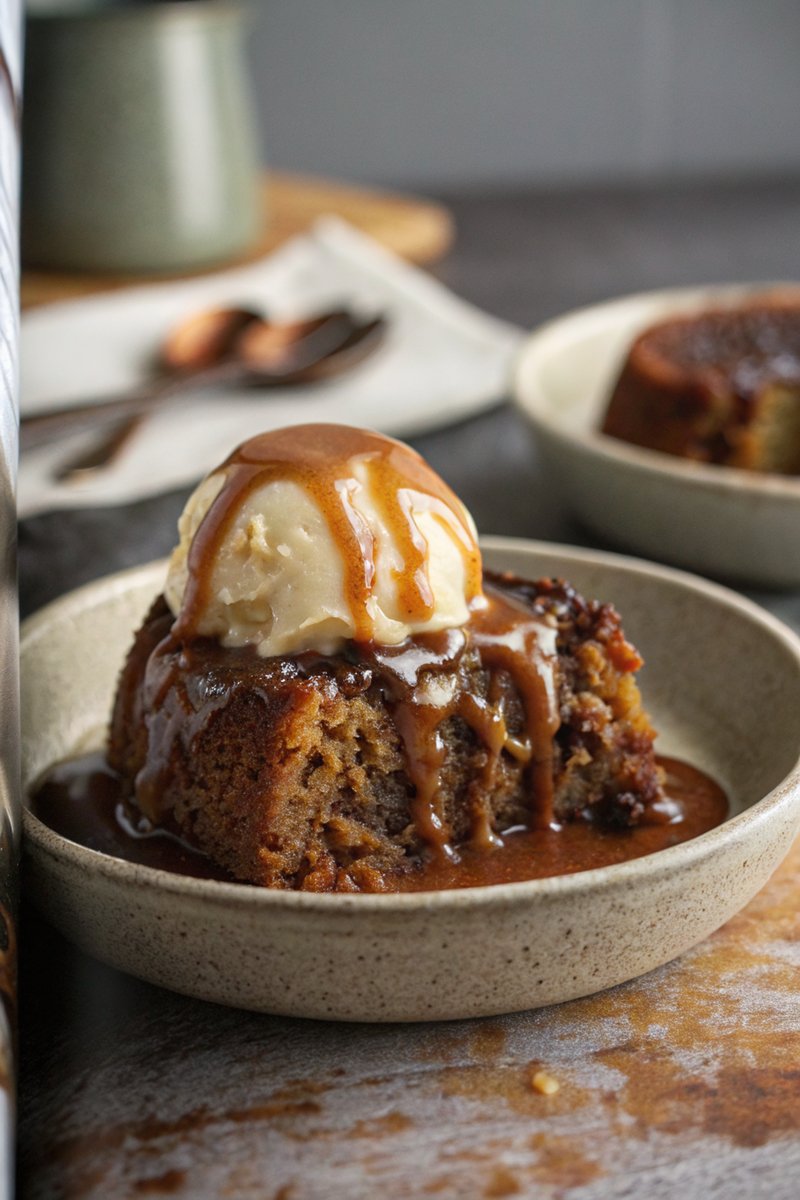 Sticky Toffee Pudding with Toffee Sauce