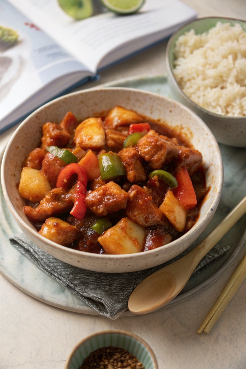 Sweet and Sour Chicken with Crispy Coating