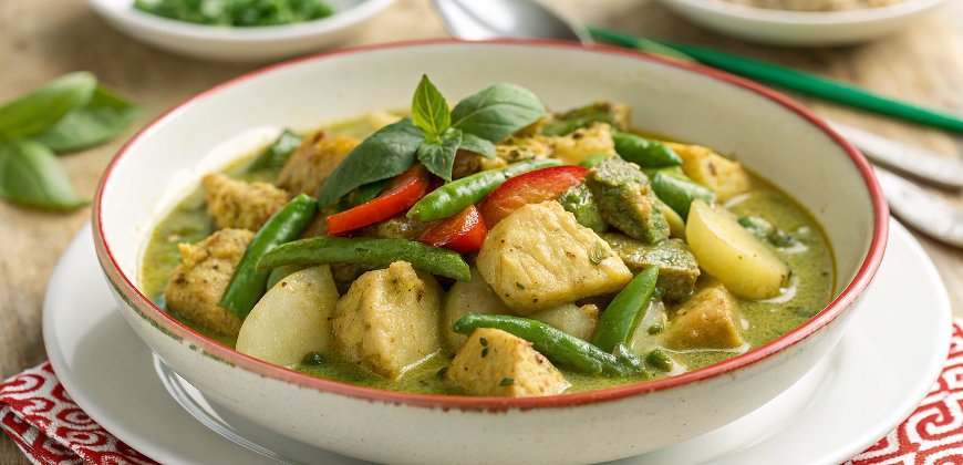 Thai green chicken curry