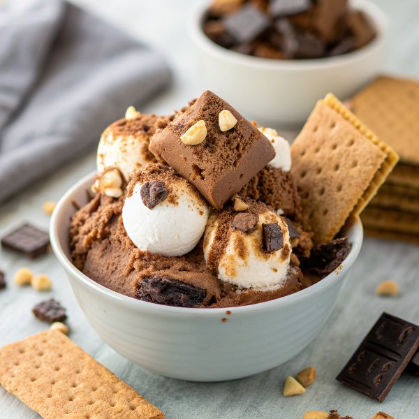 Toasted S’more Chocolate Fudge Ice Cream.