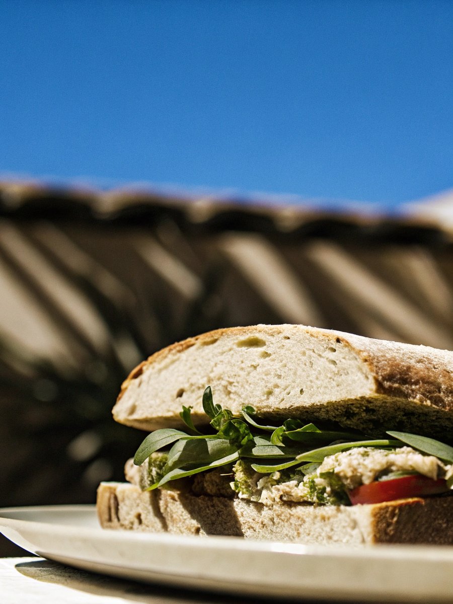 Tomato, Basil & Artichoke Picnic Sandwich