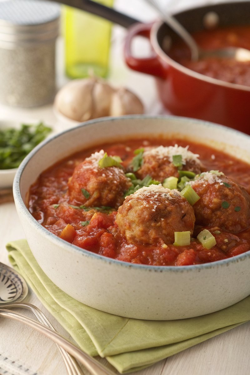 Turkey Meatballs in Tomato Sauce