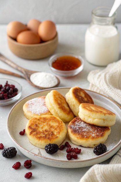 Ukrainian Syrniki Recipe (Cheese Pancakes)