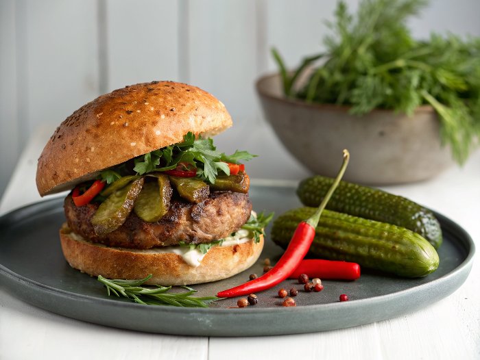 Ultimate barbecue burgers