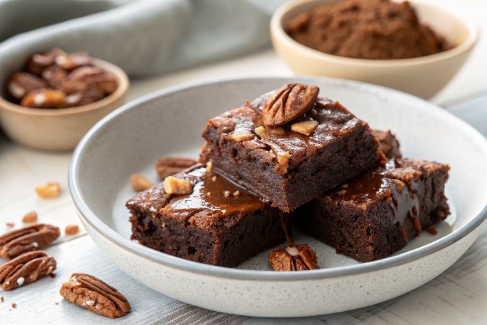Ultra Fudgy Sea Salt Caramel Brownies