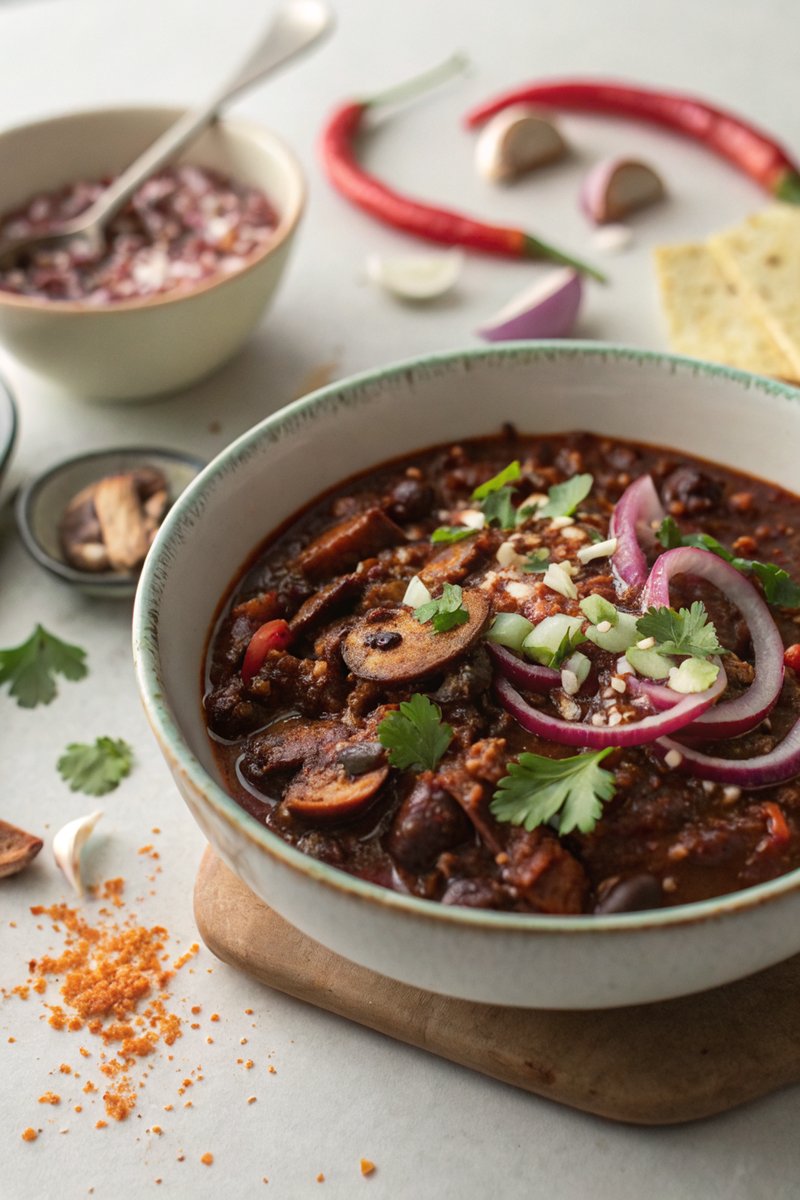 Vegetarian Chilli with Dark Chocolate