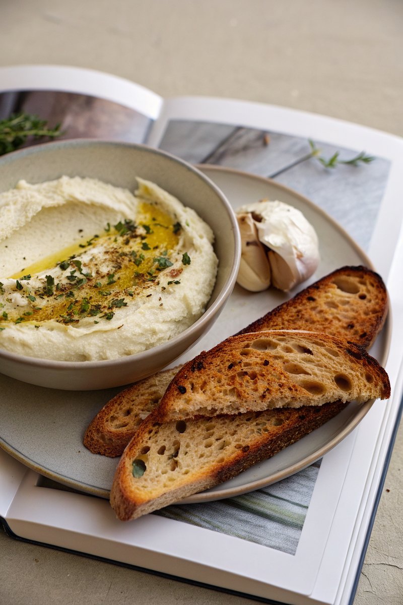 Whipped Ricotta and Roasted Garlic Dip